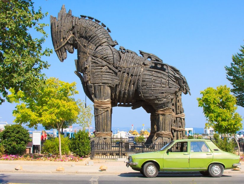 Cheval de Troie de Troie à Çanakkale